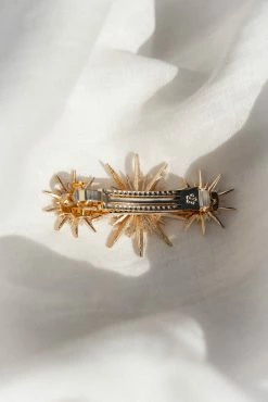 Adella Hair Clip - Gold -Dress Shop petal and pup usa accessories adella hair clip gold one size 33904613818545
