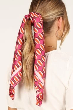 Agnes Hair Scarf - Pink Multi -Dress Shop petal and pup usa accessories agnes hair scarf pink multi one size 33199390097585
