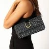 Alexa Shoulder Bag - Black Tweed