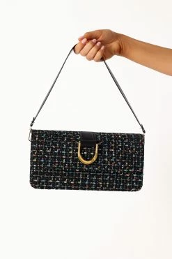 Alexa Shoulder Bag - Black Tweed -Dress Shop petal and pup usa accessories alexa shoulder bag black tweed one size 34024230781105