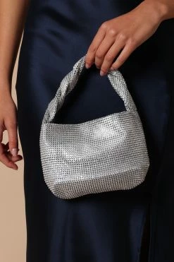 Alle Twist Handle Bag - Silver
