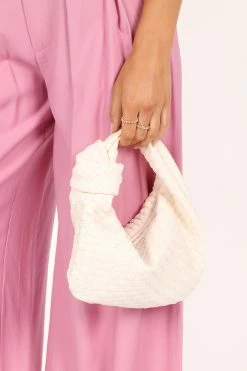 Alma Woven Shoulder Bag - White 7 Alma Woven Shoulder Bag - White -Dress Shop petal and pup usa accessories alma woven shoulder bag white one size 33500171665585