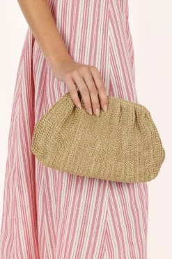 Amelia Straw Clutch - Natural -Dress Shop petal and pup usa accessories amelia straw clutch natural one size 33643509842097