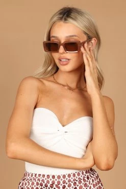 Annia Sunglasses - Latte -Dress Shop petal and pup usa accessories annia sunglasses latte one size 33190457573553