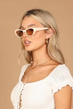 Augie Sunglasses - Beige -Dress Shop petal and pup usa accessories augie sunglasses beige one size 33231696724145