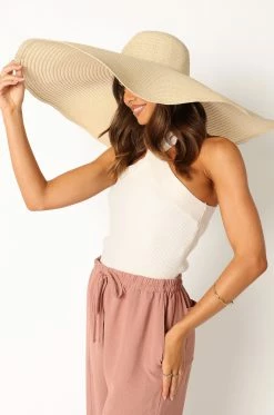 Bahamas Straw Hat - Natural -Dress Shop petal and pup usa accessories bahamas straw hat natural one size 33994856005809