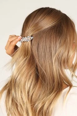 Brielle Embellished Hairclip - Gold