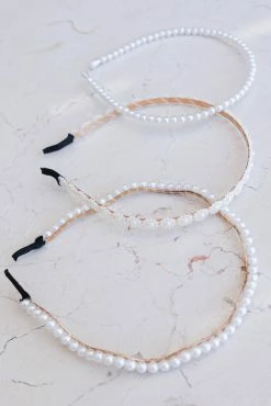 Carolina 3 Pack Headband - Pearl -Dress Shop petal and pup usa accessories carolina 3 pack headband pearl one size 32811017928881
