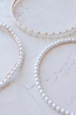 Carolina 3 Pack Headband - Pearl -Dress Shop petal and pup usa accessories carolina 3 pack headband pearl one size 32811471896753