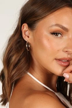 Caroline Hoop Earrings - Gold