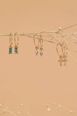 Charlotte Drop Hoop Earrings 3 Pack - Multi