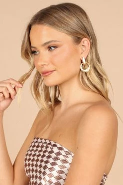 Ciclo Earring - Gold -Dress Shop petal and pup usa accessories ciclo earring gold one size 32486597525681