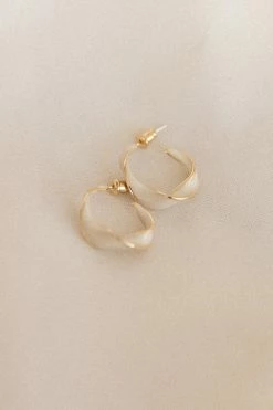 Clementine Earrings - White -Dress Shop petal and pup usa accessories clementine earrings white one size 31624424161457