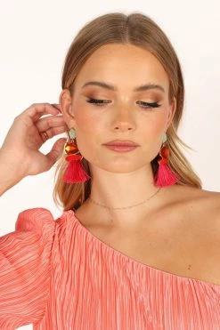 Cora Fringe Earrings - Multi -Dress Shop petal and pup usa accessories cora fringe earrings multi one size 33690348257457