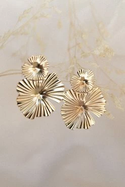 Delia Earrings - Gold -Dress Shop petal and pup usa accessories delia earrings gold one size 31698679005361