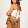 Dolly Fringe Shoulder Bag - Tan