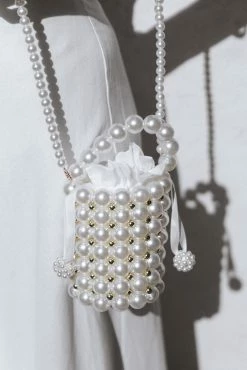 Eleanor Beaded Bag - Pearl -Dress Shop petal and pup usa accessories eleanor beaded bag pearl one size 33288966275249