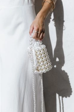 Eleanor Beaded Bag - Pearl -Dress Shop petal and pup usa accessories eleanor beaded bag pearl one size 33288966308017