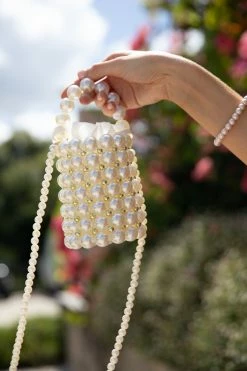 Eleanor Beaded Bag - Pearl -Dress Shop petal and pup usa accessories eleanor beaded bag pearl one size 33337321947313