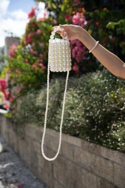 Eleanor Beaded Bag - Pearl -Dress Shop petal and pup usa accessories eleanor beaded bag pearl one size 33337321980081