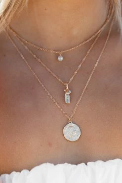 Enchante 5 Layer Necklace Set - Gold -Dress Shop petal and pup usa accessories enchante 5 layer necklace set gold one size 32432953819313