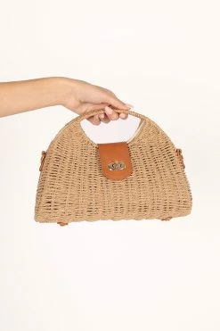 Genevieve Straw Bag - Natural -Dress Shop petal and pup usa accessories genevieve straw bag natural one size 33752450531505