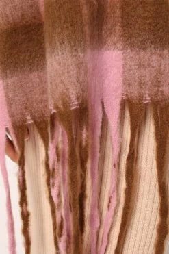 Ginnie Scarf - Pink Check -Dress Shop petal and pup usa accessories ginnie scarf pink check one size 33987176562865