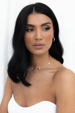 Glimmer Dainty Necklace - Gold -Dress Shop petal and pup usa accessories glimmer dainty necklace gold one size 32415703597233