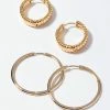 Hoop Earring Set - Gold