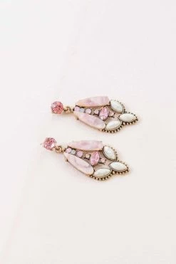 Juliette Marbled Earrings - Pink 7 Juliette Marbled Earrings - Pink -Dress Shop petal and pup usa accessories juliette marbled earrings pink os 32566591586481