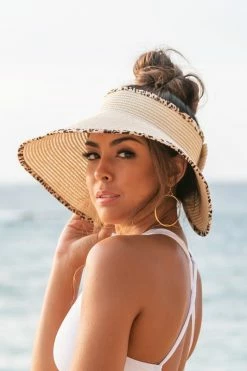 Leopard Foldable Bow Visor - Straw 7 Leopard Foldable Bow Visor - Straw -Dress Shop petal and pup usa accessories leopard foldable bow visor straw onesize 33476696506545