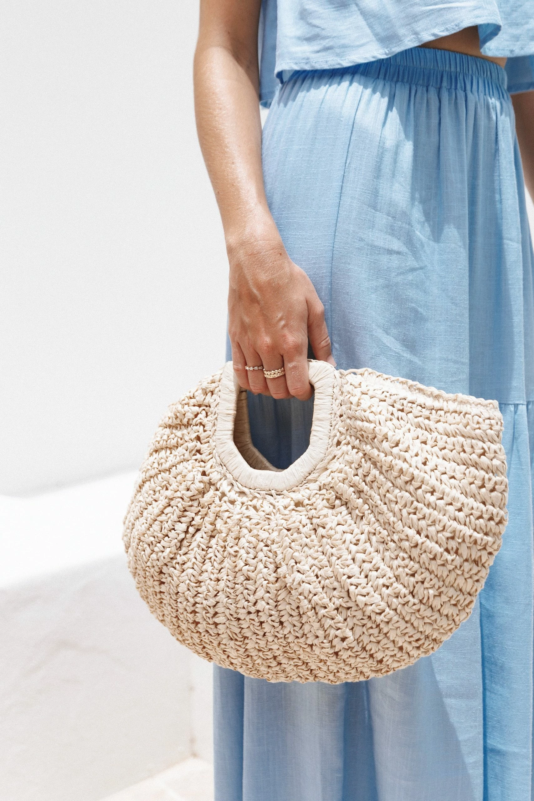 Luna Straw Bag - Natural 2 Luna Straw Bag - Natural - Image 2