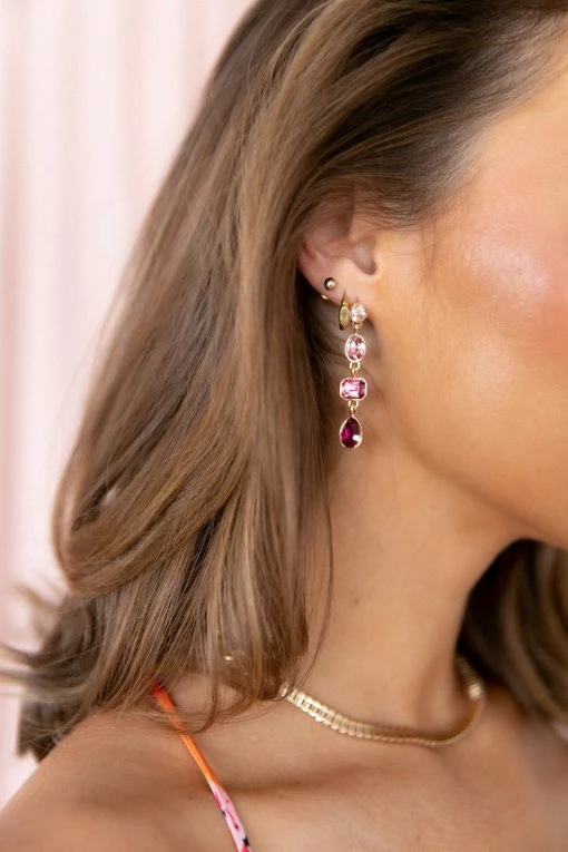 Lyla Drop Earrings - Multi 4 Lyla Drop Earrings - Multi -Dress Shop petal and pup usa accessories lyla drop earrings multi one size 33077790113969