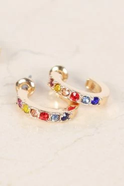 Mackenzie 5 Pack Earring Set - Gold/Multi -Dress Shop petal and pup usa accessories mackenzie 5 pack earring set gold multi one size 33559100358833