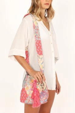 Magnolia Tassel Bag - Pink Patchwork