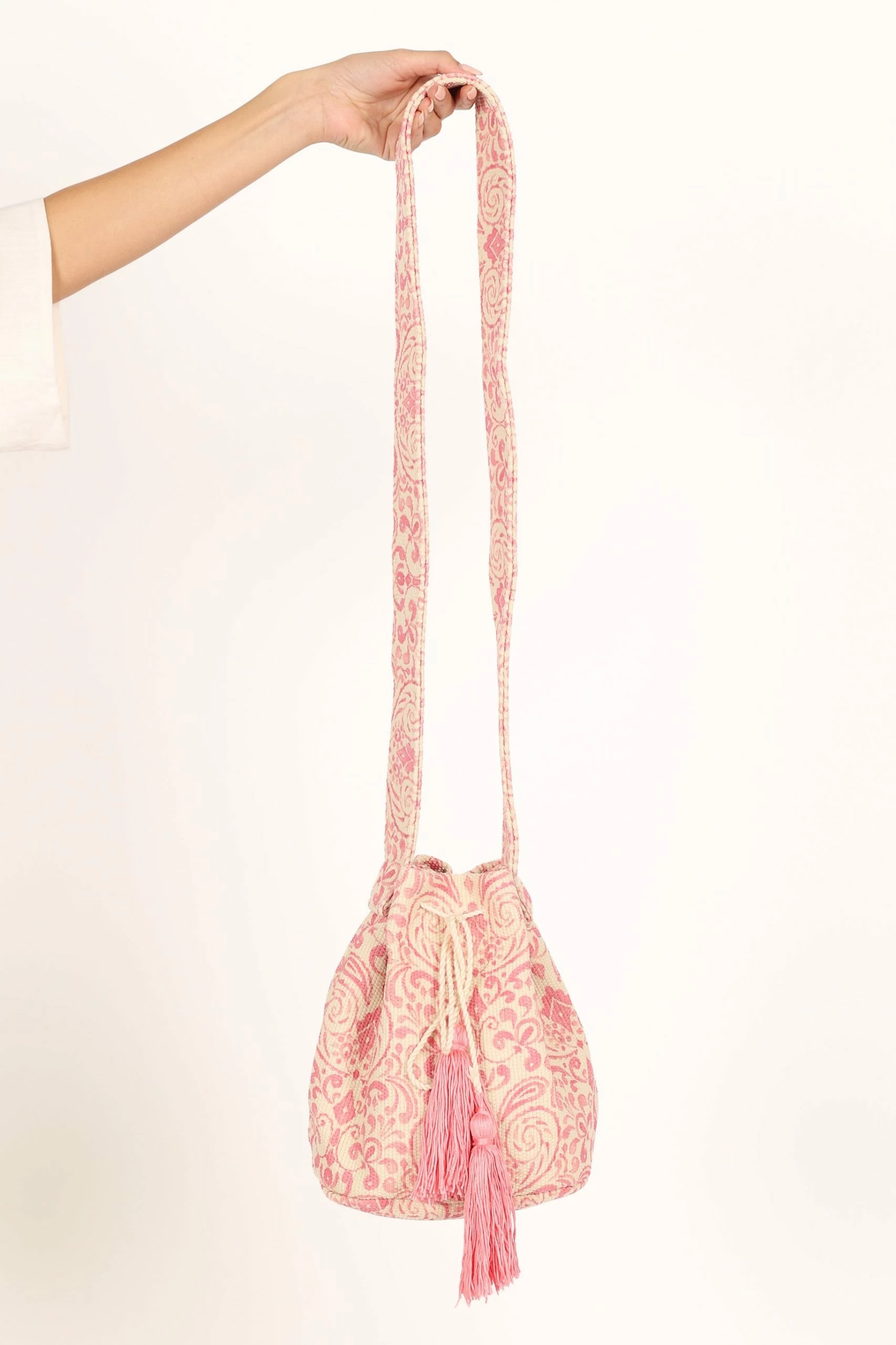 Magnolia Tassel Bag - Pink 3 Magnolia Tassel Bag - Pink - Image 3