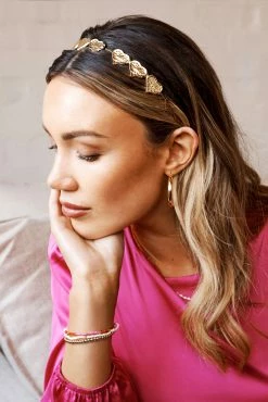 Mi Amore Headband - Gold -Dress Shop petal and pup usa accessories mi amore headband gold one size 33062076809393