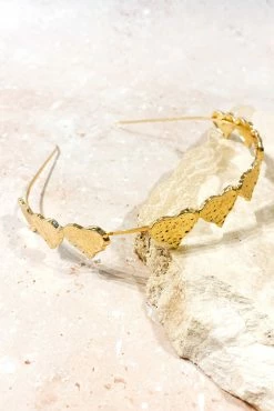 Mi Amore Headband - Gold -Dress Shop petal and pup usa accessories mi amore headband gold one size 33062076842161