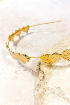 Mi Amore Headband - Gold -Dress Shop petal and pup usa accessories mi amore headband gold one size 33062076940465