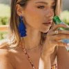 Mikki Tassel Earring - Blue