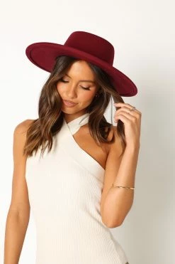 Olivia Hat - Plum -Dress Shop petal and pup usa accessories olivia hat plum one size 33994886021297
