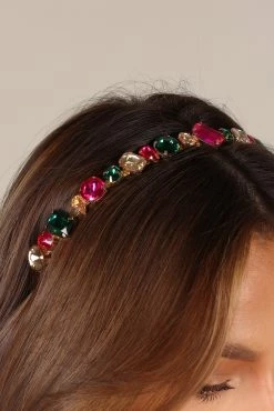 Pia Jeweled Headband - Multi -Dress Shop petal and pup usa accessories pia jeweled headband multi one size 33062077399217