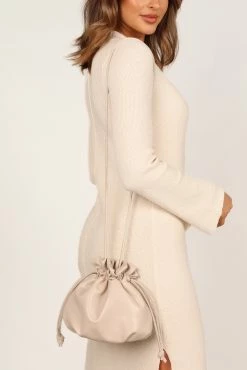 Poppy Drawstring Bag - Cream