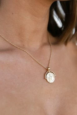 Regulas 18K Gold Plated Pendant Chain - Gold -Dress Shop petal and pup usa accessories regulas 18k gold plated pendant chain gold one size 32439925768369