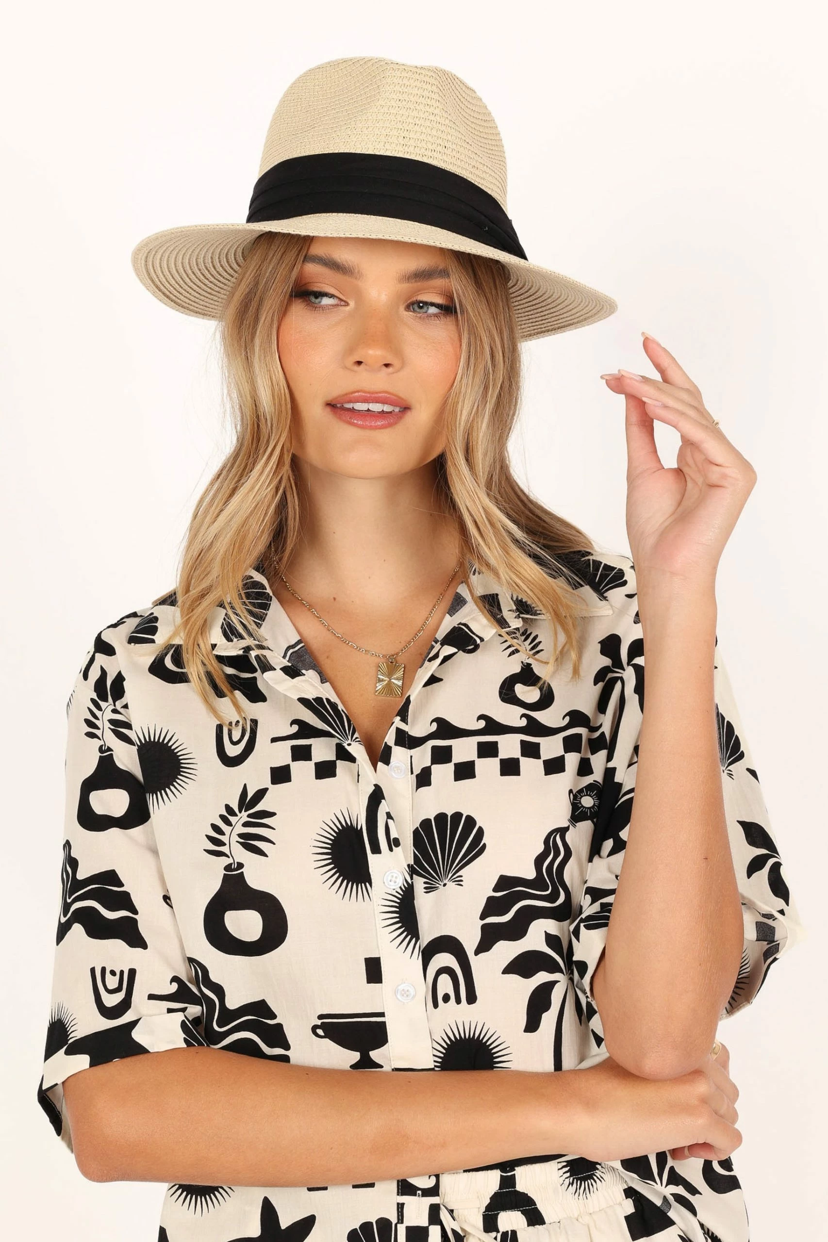 Rhodes Straw Hat - Natural 1 Rhodes Straw Hat - Natural