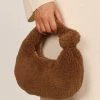 Riley Faux Shearling Bag - Tan