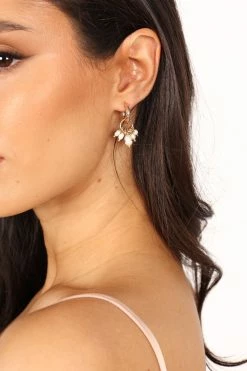Sebastian Drop Earrings - Gold Pearl