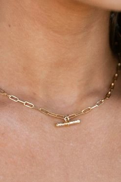Selle 18k Gold Plated Necklace - Gold -Dress Shop petal and pup usa accessories selle 18k gold plated necklace gold one size 32455818608817