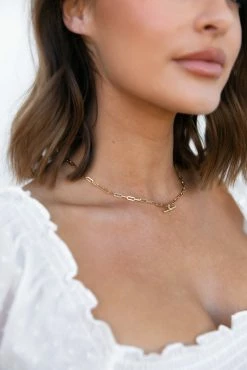 Selle 18k Gold Plated Necklace - Gold -Dress Shop petal and pup usa accessories selle 18k gold plated necklace gold one size 32455818674353