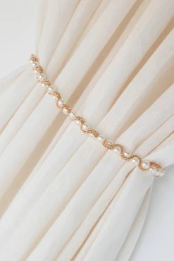 Sofia Pearl Belt - Gold -Dress Shop petal and pup usa accessories sofia pearl belt gold one size 32924874309809